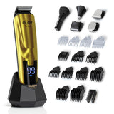 Beard Trimmer, 21 Piece Mens Grooming Kit and Hair Clipper, Cordless Rechargeable Electric Razor for Beard, Face, Nose, Hair Trimmer, Gold