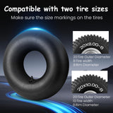 20x8.00-8 Inner Tube,20x8-8,20x10.00-8 Tire Tube,20x10-8 for Lawn Mower,Golf Cart,Garden Tractors,Motorcycles,Lawn Tractor,Wheelbarrow,with TR-4 Straight Valve Stem 4 Pack