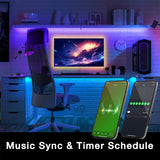 DAYBETTER Smart WiFi Led Lights 100ft, Tuya App Controlled Led Strip Lights, Work with Alexa and Google Assistant, Timer Schedule, Color Changing Led Lights for Bedroom Party Kitchen
