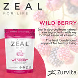 Zurvita - Zeal for Life 30-Day Wellness Bag - Wild Berry Flavor - Daily Nutritional Supplement for Vitality, Immunity, & Overall Wellness - 420 Grams