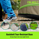 Colwelt Collapsible Garden Bag 47Gallon, Collapsible Leaf Bags with Hard Bottom, Heavy Duty Yard Waste Bag Leaf Bin, Leaf Pop up Trash Can (come with Leaf Scoop, Garden Gloves)