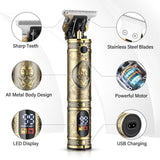 GSKY Hair Clippers for Men Professional, Beard Trimmer Kits & Sets, Cordless Mens Hair Trimmer, Electric Shavers, Haircutting Machine with LED Display, for Barber