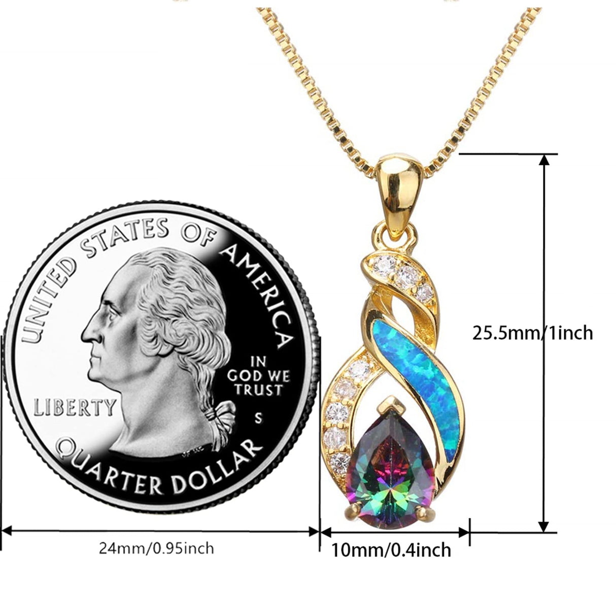Hermosa Jewelry Sets Australian Created Opal Necklace Earrings Mother's Day Gifts Jewelry for Mom (JS6)