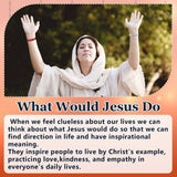 Haiabei 120 Pcs Webbing Bracelets What Would Jesus Do Bracelets Christian Gifts WWJD Braceletss Jesus You Christian Bracelet-s Bulk Adjustable Wristbands Colorful for Church Women Men Fundraisers