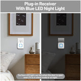 Door Chime, Satisure Wireless Door Open Contact Sensor Alarm Chime with 600 FT Range 58 Chimes 5 Volume Levels LED Indicators, Door Ringer Alert for Business/Store/Home/Office When Entering