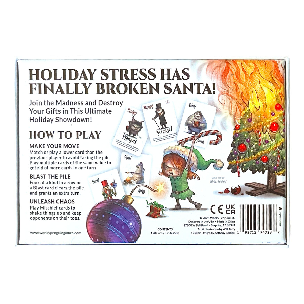 Wicked Christmas – Hilarious Christmas Card Game for Families & Friends | Ages 7+, 3–6 Players, Great Secret Santa Gift & Stocking Stuffer