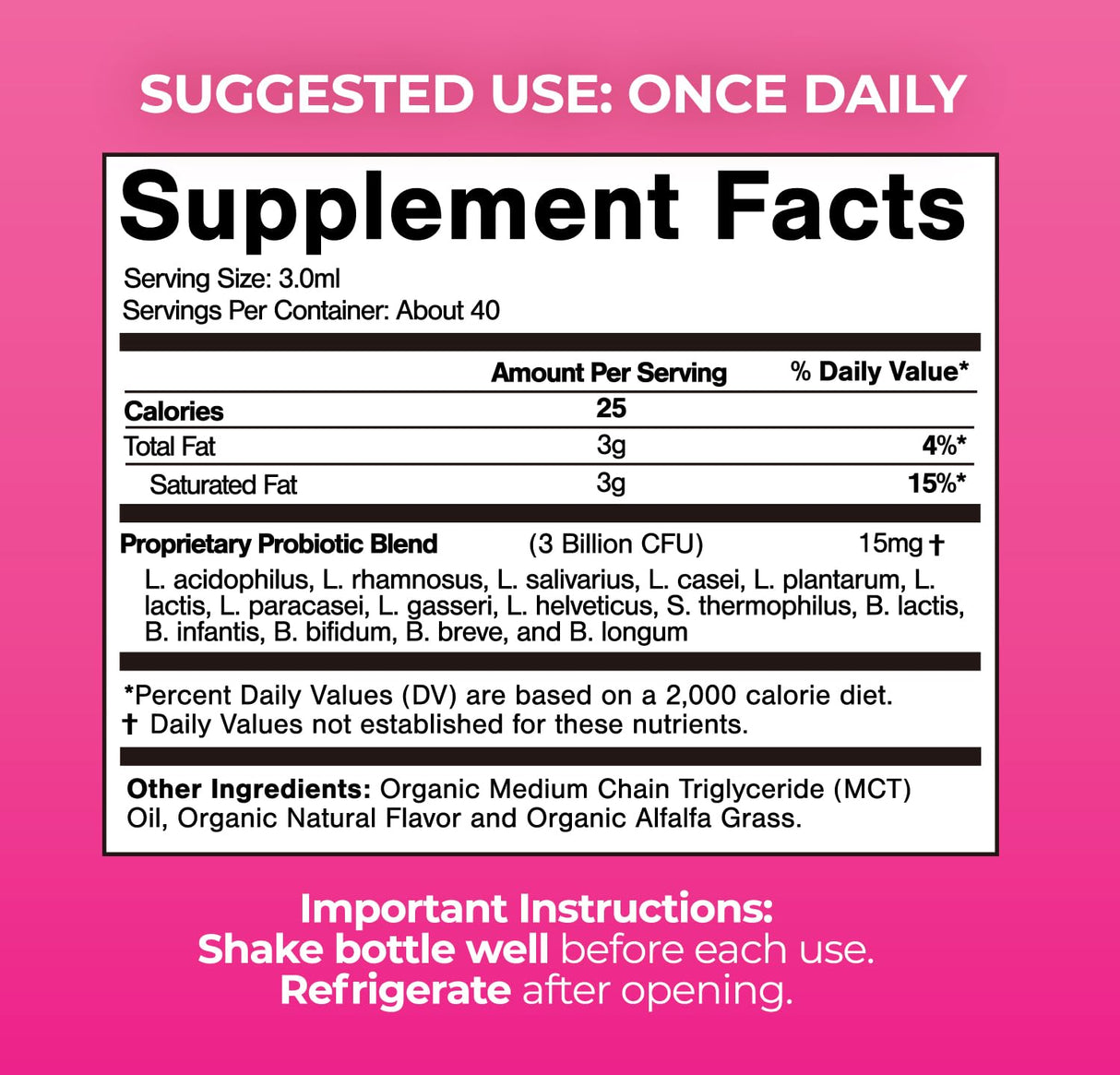 USDA Organic Liquid Probiotic for Women | PH Balance, UT, & Feminine Health | Digestive Support, Immune & Gut Health | 15 Clinically Studied Strains | 98% Absorption | Vegan, Non-GMO | 40 Servings