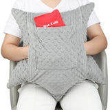 D. Cozy Star Shaped Hysterectomy Pillow with 2 Pockets for Abdominal Surgery Hysterectomy Recovery Must Haves Products Gifts Tummy Pillow with Hands Placement Pouch Minky Dot Gray