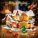 3-in-1 Advent Calendar 2026 Gingerbread House Mini Building Set with Lights