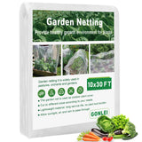 GonLei Garden Netting 10 X 30 FT Ultra Fine Garden Mesh Netting Protection Net Plant Cover Screen Vegetable Row Cover,Blueberry Netting Shrubs Fruits Tree Flowers Garden Screen Barrier Net
