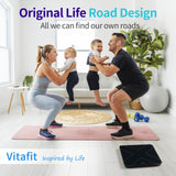 Vitafit Digital Bathroom Scale for Body Weight, Weight Scale Professional Factory Since 2001, White LED and Step-On, 3*AAA Batteries Included, 400lb/182kg, Black