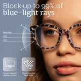livho High Tech Blue Light Glasses - Advanced 99% Blue Light Blocking Computer Glasses - Anti Eyestrain & UV Glare Protection