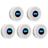 Smoke Detector Carbon Monoxide Detector Combo with Digital Display and Sound Light Alarm, 2-in-1 Smoke & CO Alarm with Battery Operated for Home, Travel or RV
