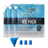 Icepaca Ice Pack for Coolers, (3 Pack) High Performance, Reusable Long-Lasting Cold Pack for Lunch Boxes, Camping, Travel & Marine Use – Non-Toxic, Leakproof, No Watery Mess, Small Size (10"X10")