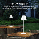 Yogaret White Cordless Table Lamp Set of 2 for Patio Restaurant Home Dinner Kitchen