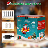 8 FT Christmas Inflatable Decorations,Santa Claus on Flying Animated Airplane with Poweful Blower,Outdoor Xmas Blow Up Decorations,Built-in Bright LED Lights for Indoor Outdoor,Lawn,New Year Gifts