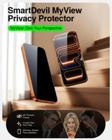 SMARTDEVIL 2 Pack Privacy Screen Protector for iPhone 17 Pro Max, Anti-Spy