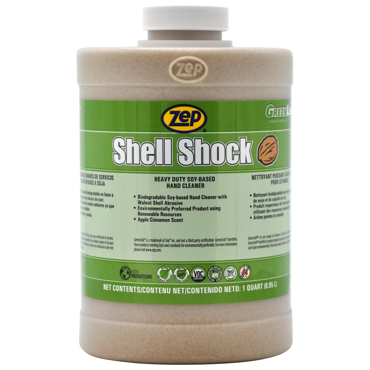 Zep Shell Shock Industrial Hand Cleaner - 32 Oz (Pack of 1) 318504 Made With Biodegradable Soy and Walnut-Based Formula For An Exceptional Clean