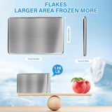 2PCS Ice Packs for Lunch Boxes Reusable Stainless Steel Ice Packs, No Water Needed, for Coolers, Camping, and Picnic Baskets Metal Bento Box Ice Packs Keep Food and Drinks Fresh and Cool