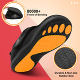 LeIsfIt Mens Slippers Wide House Shoes Adjustable Diabetic Shoes Arthritis Swollen House Slippers Indoor Outdoor Black Size 10