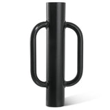 Fumingpal T Post Driver - 12LB Fence Post Driver Heavy Duty Hand Post Pounder with Handle Black Steel Rammer for U Fence Post Wooden Post Hole Diggers,Black