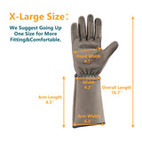 COOLJOB Thorn Proof Rose Pruning Garden Gloves for Men, Long Sleeve Padded Yard Work for Bush, Blackberry, Cactus, Heavy Duty/Puncture Resistant/Machine Washable, Xlarge, Navy