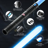 Juxaxia Lightsaber, 2-Pack Metal Hilt Dueling Light Saber for Adults & Kids