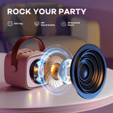 YLL Karaoke Machine for Kids Adults, Birthday Gifts for Girls 3-12 Year Old