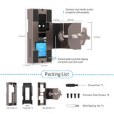 Anti Theft Ring Doorbell Mount: Metal Ring Apartment Door Mount Blink Doorbell Camera Holder No Drill - Renter Friendly Ring Doorbell Mount No Damage