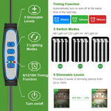 Wiaxulay 16in Plant Grow Light Strip for Indoor Growing, Full Spectrum 15W