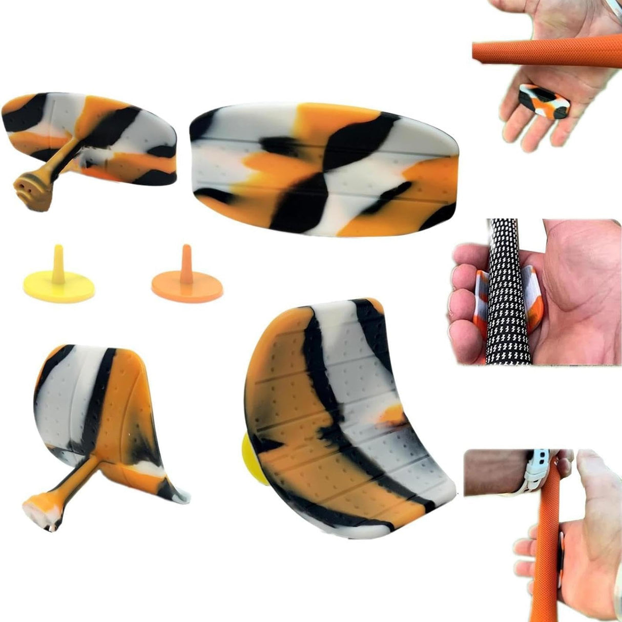 T- grip golf Training Aid,Anti-Slip Comfortable Grip Pad for Swing Practice,Golf Training Aid Accessories for Men & Women,Correct Posture Golf Club Swing Grip Pad (1Set)