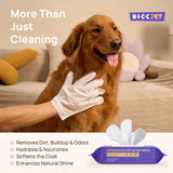 HICC PET Dog Wipes for Dogs & Cats, Glove Design, 20 Count