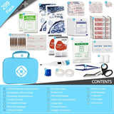 Car-Home Survival-Travel First-Aid Emergency-Kit - 299Piece Equipment Travel Supplies First Aid Set Home Essentials Camping Hiking AMORNING