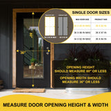 Magnetic Screen Door- Fit for Door Size:36x80 Inch, Screen Itself Size:38"x82", Hands Free Mesh Partition,Heavy Duty Screen Door Mesh Curtain Keeps Bugs Out, Frame Hook & Loop, Pet and Kid Friendly