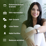 Castor Oil 100% Pure Organic Cold Pressed Unrefined Glass Bottle | USDA Certified Organic | Hexane Free Extra Virgin | For Hair Growth Eyebrows Eyelashes Skin and Castor Oil Pack Wrap | 16oz