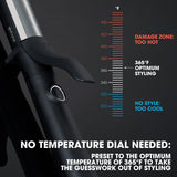 ghd Classic Curl Hair Curling Iron ― 1" Hair Curler, Professional Styling Tool with Safer-for-Hair Styling Tool Temperature, Easily Create Glamorous & Perfectly Defined Curls ― Black