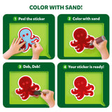 Skillmatics Sand Art Activity - Mess-Controlled DIY Animal Craft Kit with 50+ Colorful Stickers, Creative Arts & Crafts for Kids, Fun Hands-On Activity, Christmas Gifts for Ages 4, 5, 6, 7, 8, 9, 10