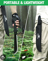 Mossy Oak Machete with Saw, 19" Sharp Machete with Sheath