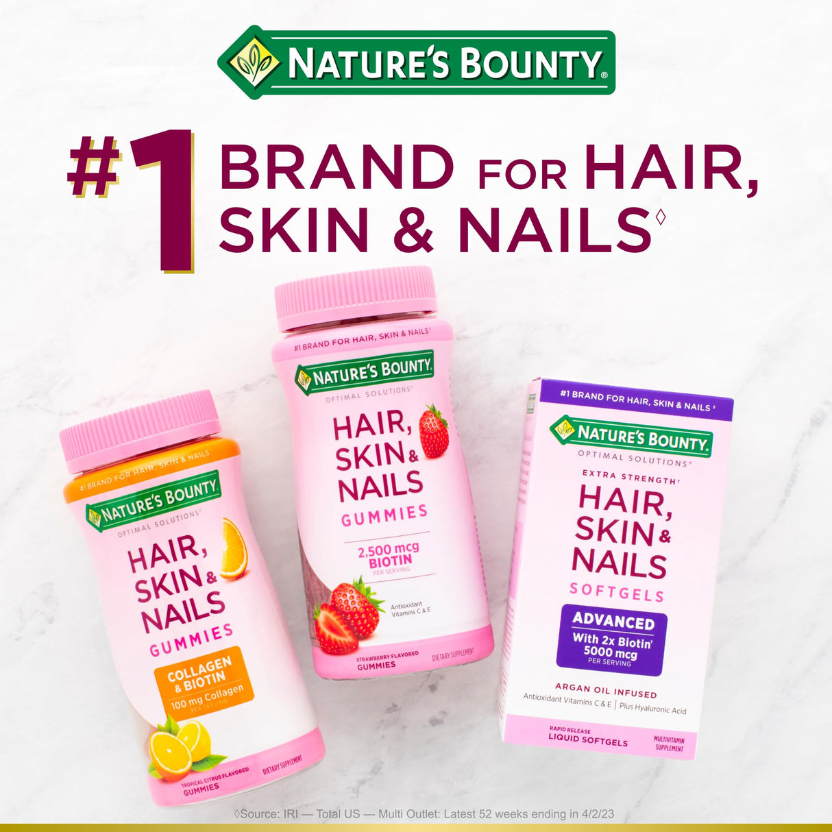 Nature's Bounty Biotin 10000mcg Supplement, Supports Healthy Hair, Skin and Nails, Optimal Solutions Hair Vitamin with Biotin, 90 Rapid Release Liquid Softgels (Pack of 2)
