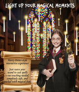 Halloween Decorations - 32pcs Floating Candles with Wand Magic Hanging Candles, Flameless Warm Light Flickering Battery Operated Candles, Floating LED Candle for Halloween Christmas Theme Party