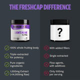 FreshCap Mushrooms Lions Mane Supplement Powder 14,000mg - Lions Mane Extract, Mushroom Supplement for Focus & Memory, Organic Lions Mane Powder (60 Servings)