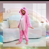 WILDROOMS Unisex Children Animal Onesie Pajamas, Kids Flannel Halloween Costume Christmas Pajamas For Girls and Boys 4-13Y