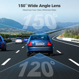 AZDOME M01 Max UHD 4K Dash Cam Front and Rear, Built-in Wi-Fi, Free 64GB Card, App Control, 4K+1080 Dash Camera for Car, Built-in ADAS, G-Sensor, IP68 Waterproof, 24H Parking Mode Dashcam