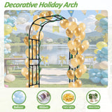 Trellume Thickened Metal Garden Arch-59(L)*94.5"(H),Garden Trellis for Climbing Plants Outdoor, Heavy Duty Rust-Proof Iron Arbor Archway for Backyard, Patio, Lawn and Wedding Decorations(20MM Pipe)