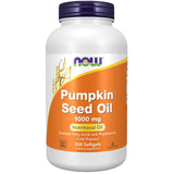 NOW Foods Supplements, Pumpkin Seed Oil 1000 mg with Essential Fatty Acids and Phytosterols, Cold Pressed, 200 Softgels