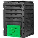 120 Gallon (450L) BPA Free Garden Compost Bin - Easy Assembly, Aerating Outdoor Compost Box for Fast Fertile Soil Creation
