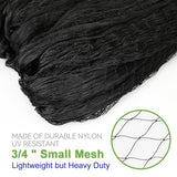 OGORI 25' x 25' Bird Netting Heavy Duty Nylon 3/4" Mesh Garden Netting Protect Fruit Trees, Plants and Vegetables