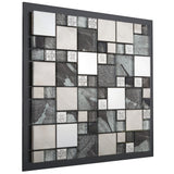 Glass Saturn-Mosaic Modular Silver Tile Jupiter Bathroom Kitchen 300x300mm