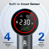 Hair Dryer, Negative Ionic Blow Dryer with 140, 000 RPM Professional High-Speed Blow Dryer, Brushless Motor for Fast Drying, Low Noise Thermo-Control Hairdryer with Magnetic Nozzle