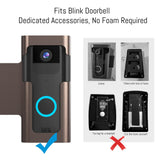 Anti Theft Ring Doorbell Mount: Metal Ring Apartment Door Mount Blink Doorbell Camera Holder No Drill - Renter Friendly Ring Doorbell Mount No Damage